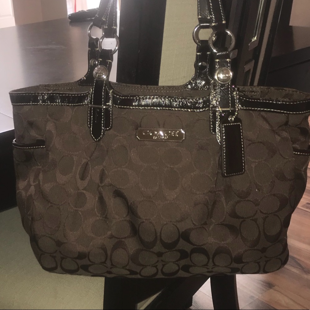 Coach Chocolate Brown Signature Bag